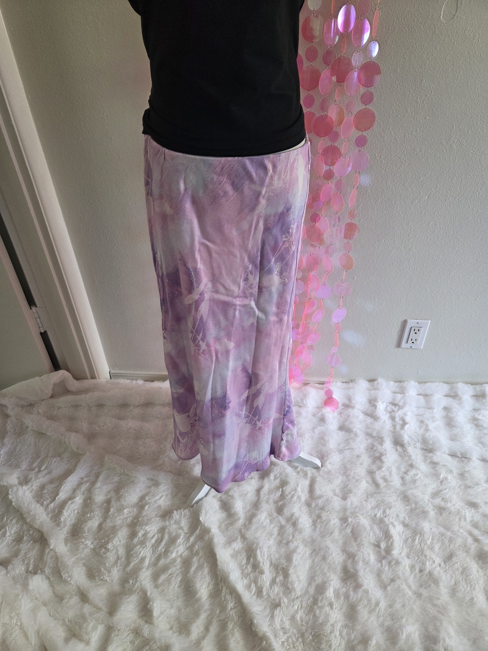 Anthropologie Fairy Dream Purple Floral Skirt 1x